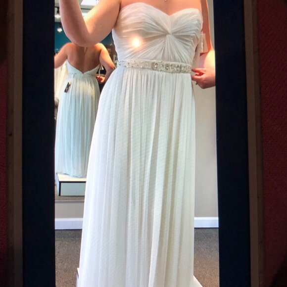 Sandals Dessy Group Dresses & Skirts - NEVER WORN! Strapless Wedding Dress